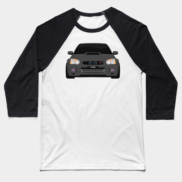 IMPREZA DARK-GREY Baseball T-Shirt by VENZ0LIC